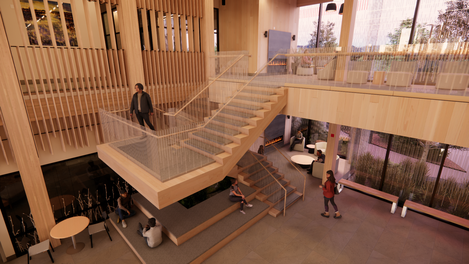 Quyana Clubhouse Staircase